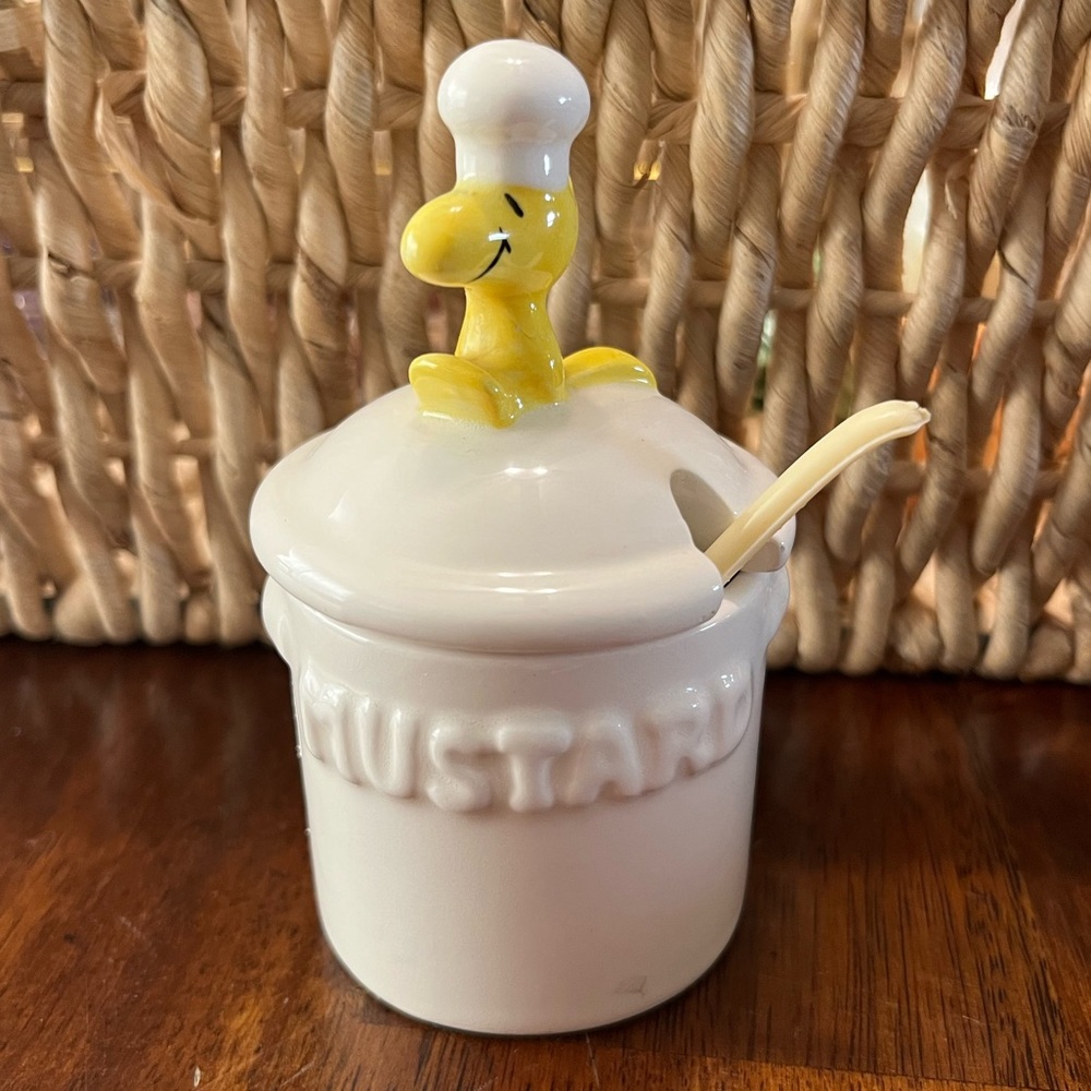 Vintage Woodstock Mustard Jar